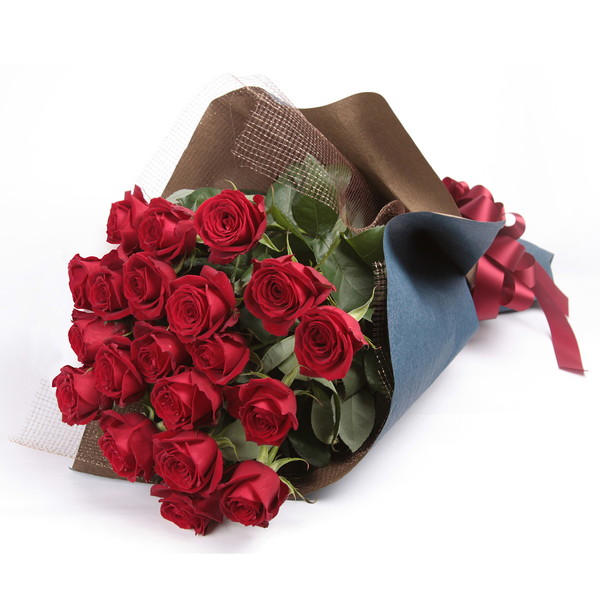 赤薔薇20本の花束です。