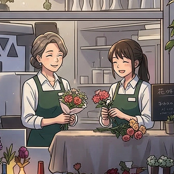 サトウ花店の仕事